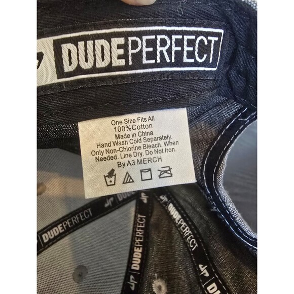 Dude Perfect 3D Logo Baseball hat in Gray - Picture 5 of 7